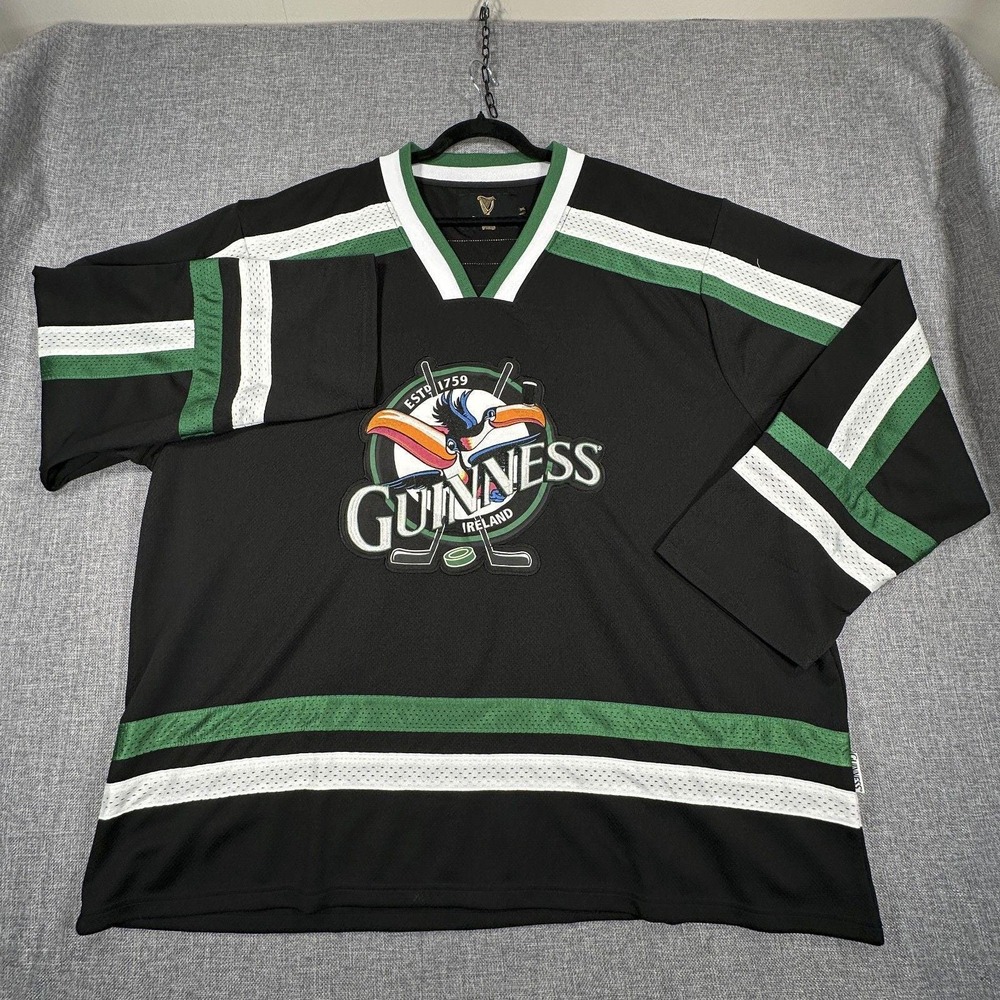 Guinness Ireland 1759 Toucan Logo Hockey Jersey Size 3XL Official Merchandise